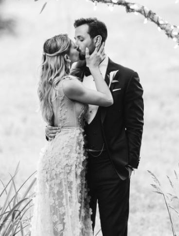 Paul Khoury and Ashley Greene on their wedding day